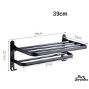 Porte serviette mural rabattable