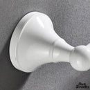 Porte serviette mural salle de bain blanc