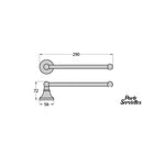 Porte serviette mural salle de bain blanc