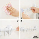 Porte serviette mural ventouse