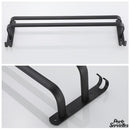 Porte serviette noir mat mural