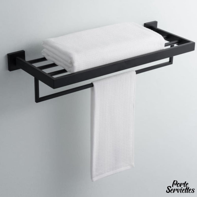 Porte serviette noir mat