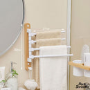 Porte serviette pivotant mural