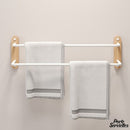 Porte serviette salle de bain blanc