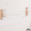 Porte serviette salle de bain blanc