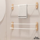 Porte serviette salle de bain blanc