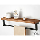 Porte serviette salle de bain bois