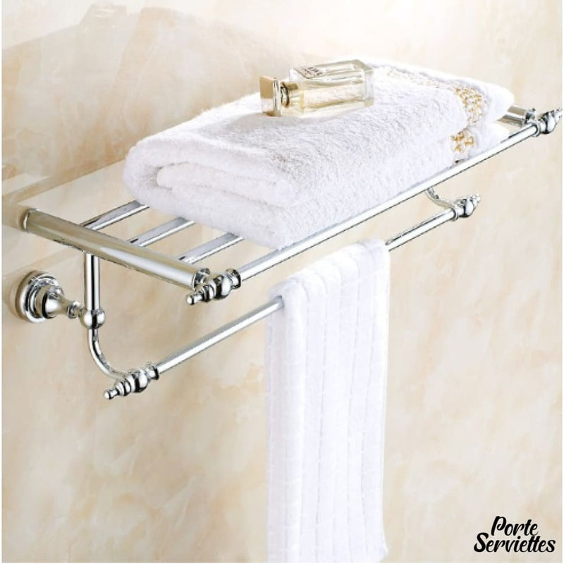 Porte serviette salle de bain chrome