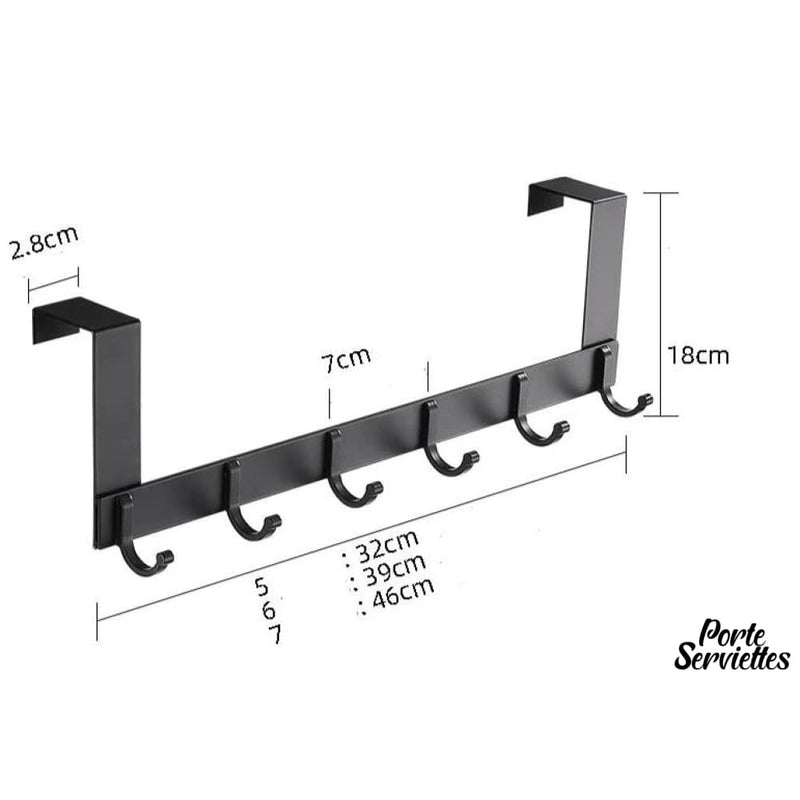 Porte serviette salle de bain sur porte