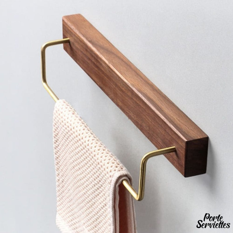 porte serviettes en bois