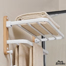 Porte serviettes mural blanc