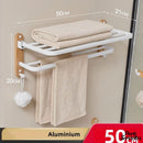 Porte serviettes mural blanc