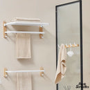 Porte serviettes mural blanc