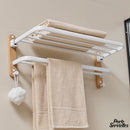 Porte serviettes mural blanc