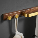 Porte serviettes mural bois