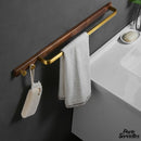 Porte serviettes mural bois